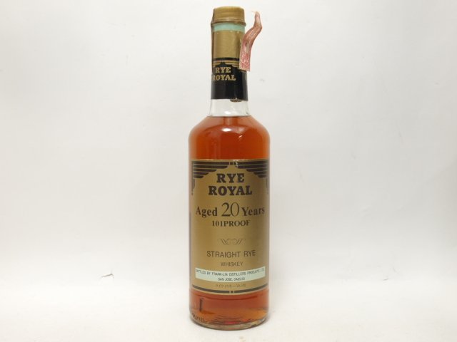 ライ ロイヤル RYE  20年 750ml RYE ROYAL ライロイヤル 20年 101プルーフ 750ml※封ダメージ有☆