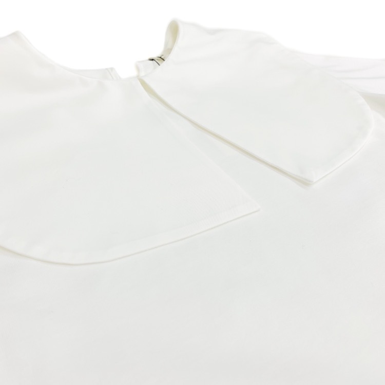 yori ヨリ オーガニックコットンパイルポロカットソー38 ホワイト yori