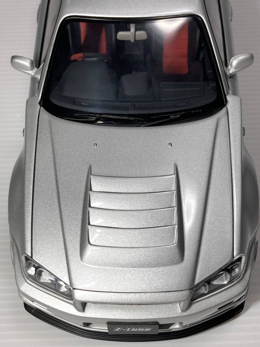 スカイライン 1&frasl;18 オートアート R34 GT-R ミニカー 箱無し ニッサン 美品 箱無 AUTOart ジャンク 1円〜 1円～ カルソニック XANAVI