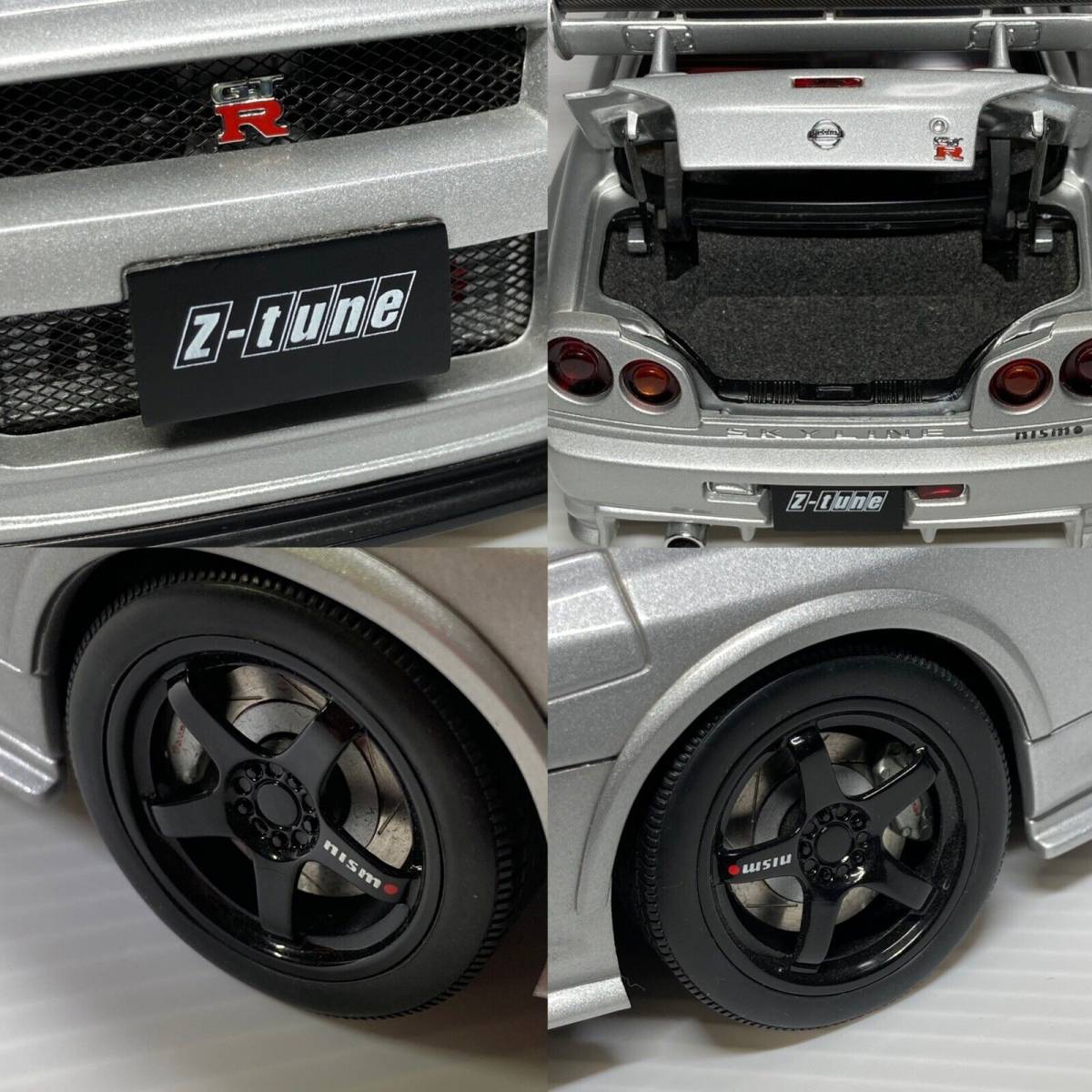 スカイライン 1&frasl;18 オートアート R34 GT-R ミニカー 箱無し ニッサン 美品 箱無 AUTOart ジャンク 1円〜 1円～ カルソニック XANAVI