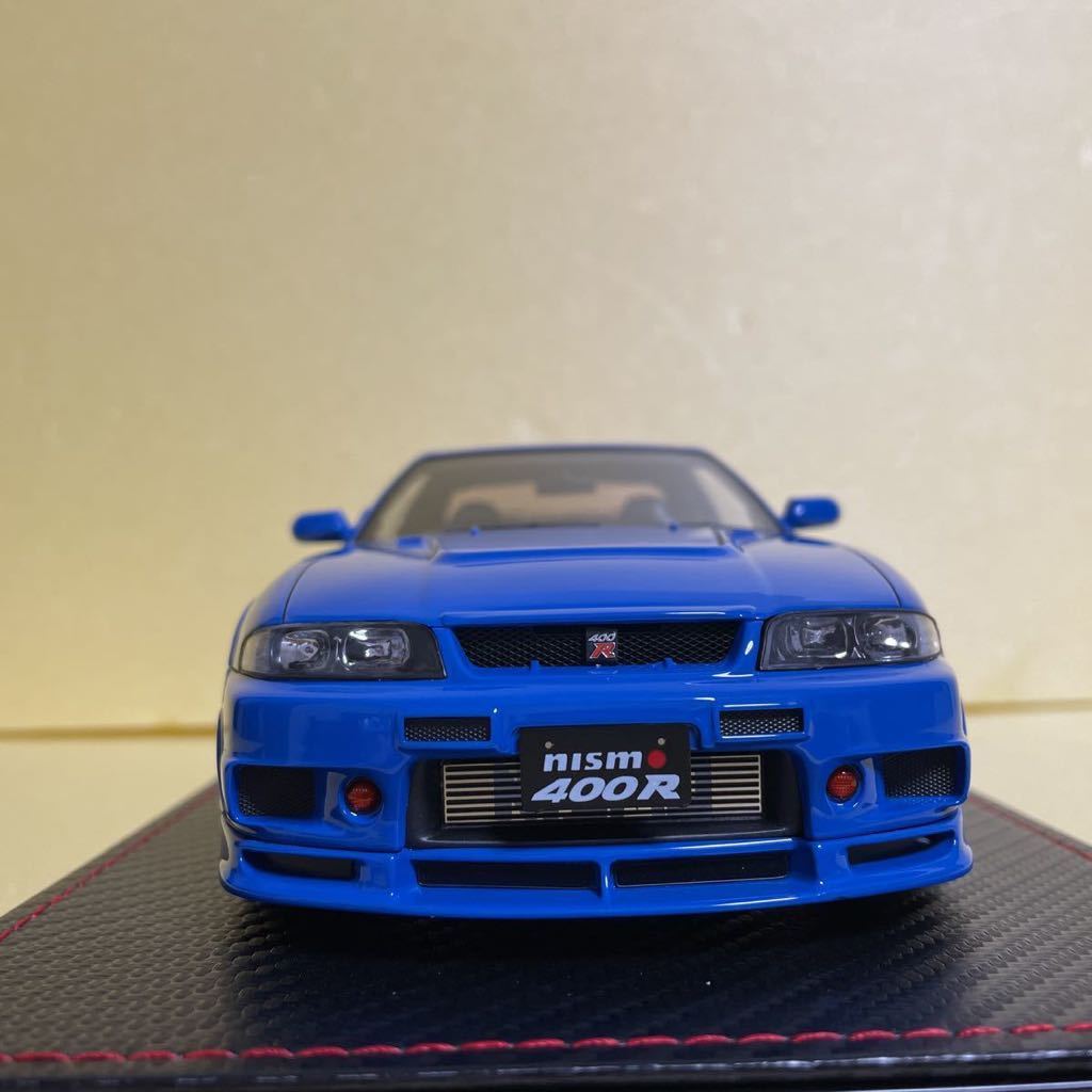 GT-R R33 400R .co ミニカー通販 White イグニッションモデル 1/18