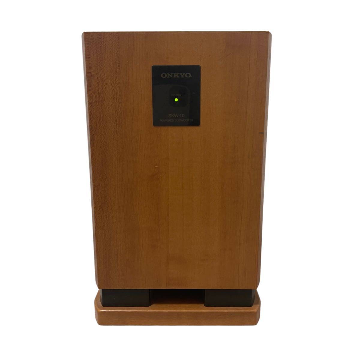 SKW-10 ONKYO アンプ内蔵サブウーファー 40W : - 美品ONKYO Yahoo