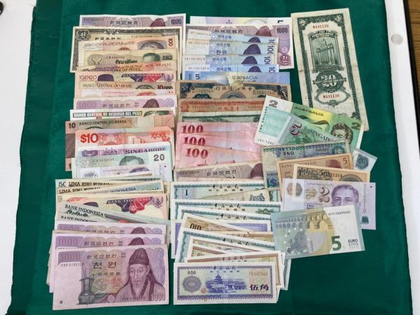 my08▽外国紙幣 古札 お札 紙幣 海外 75点大量おまとめ 古紙幣▽n(世界