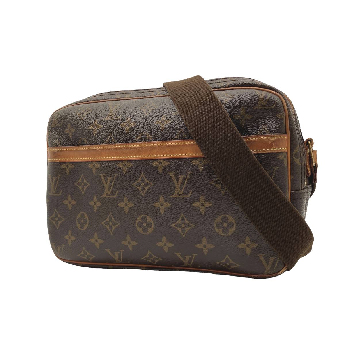 数量限定，新品 ルイヴィトン LOUIS VUITTON バッグ ショルダーバッグ モノグラム リポーターPM M45254 レザー PVC ブラウン RI4164(ショルダーバッグ)｜売買されたオークション情報、yahooの商品情報をアーカイブ公 かばん、バッグ