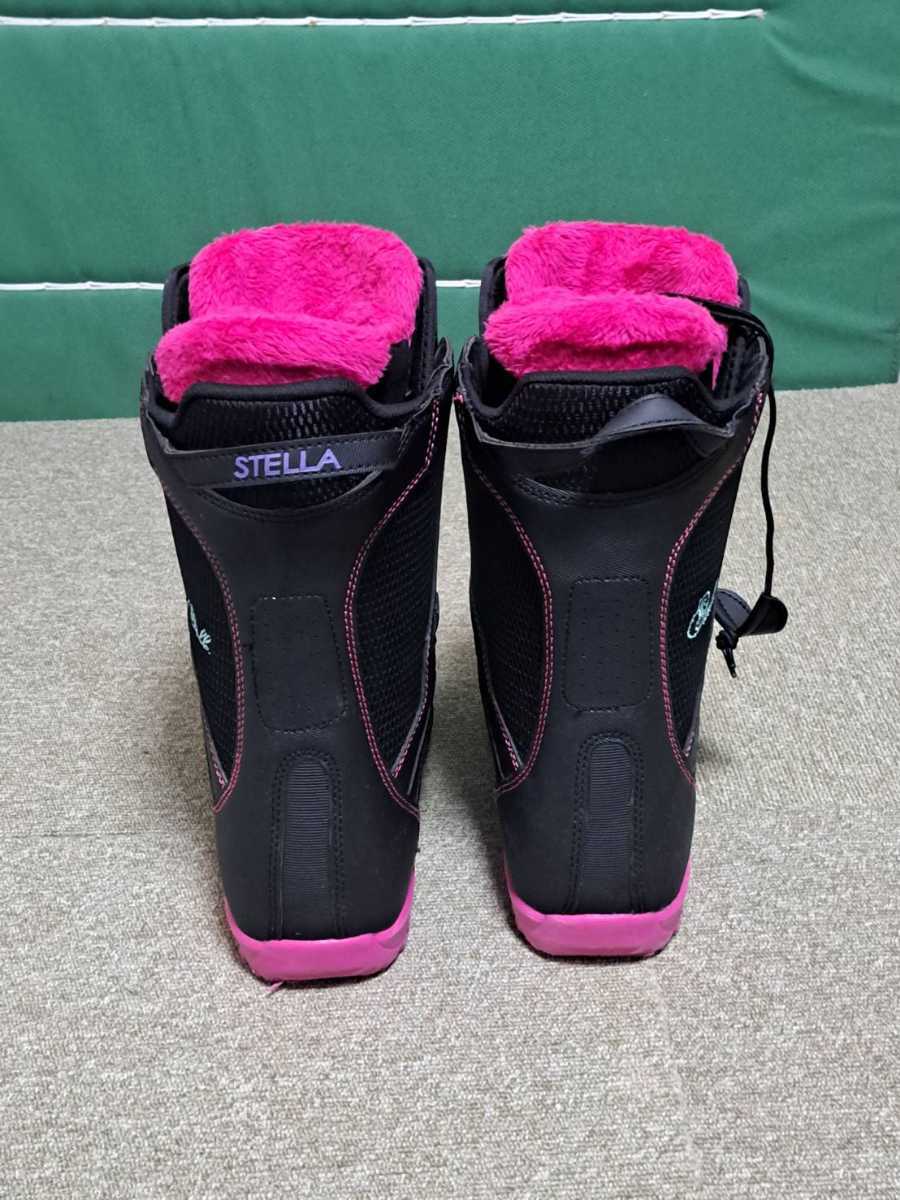 【新品】 レディース 24cm STELLA FEATHER スノーボードブーツ レディース スノーボードブーツ STELLA ステラ FEATHER □サイズ24cm