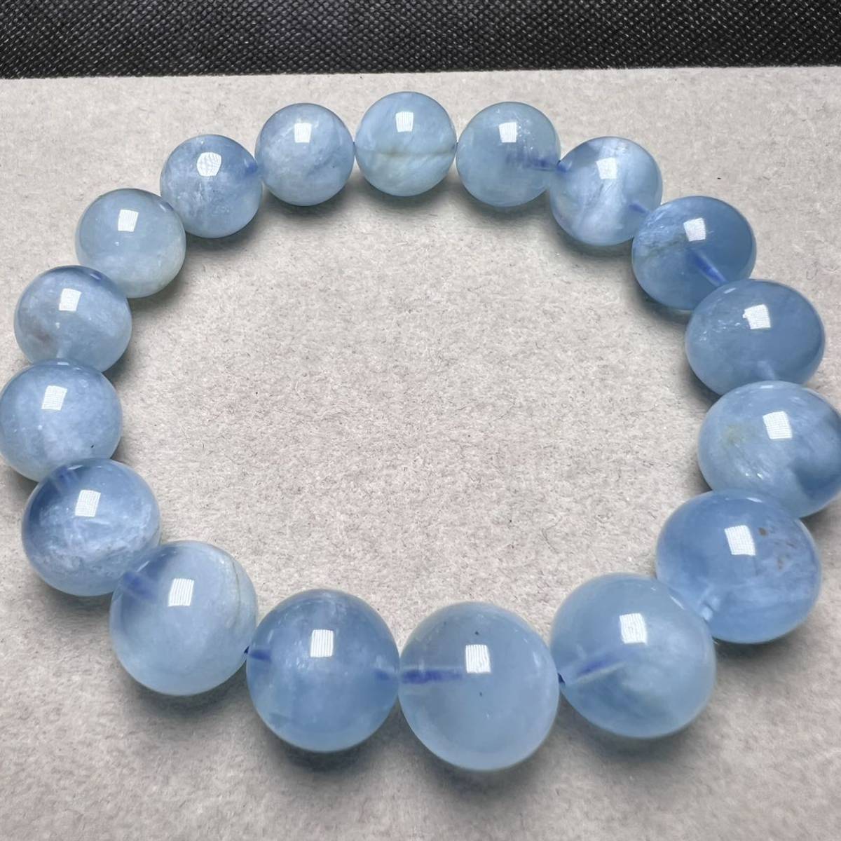  C1110 高品質 アクアマリン 13mm ブレスレット 天然石 青空白雲 キャッツアイアクアマリン(アクアマリン)｜売買されたオークション情報、yahooの商品情報をアーカイブ公開 - オークファン カラーストーン