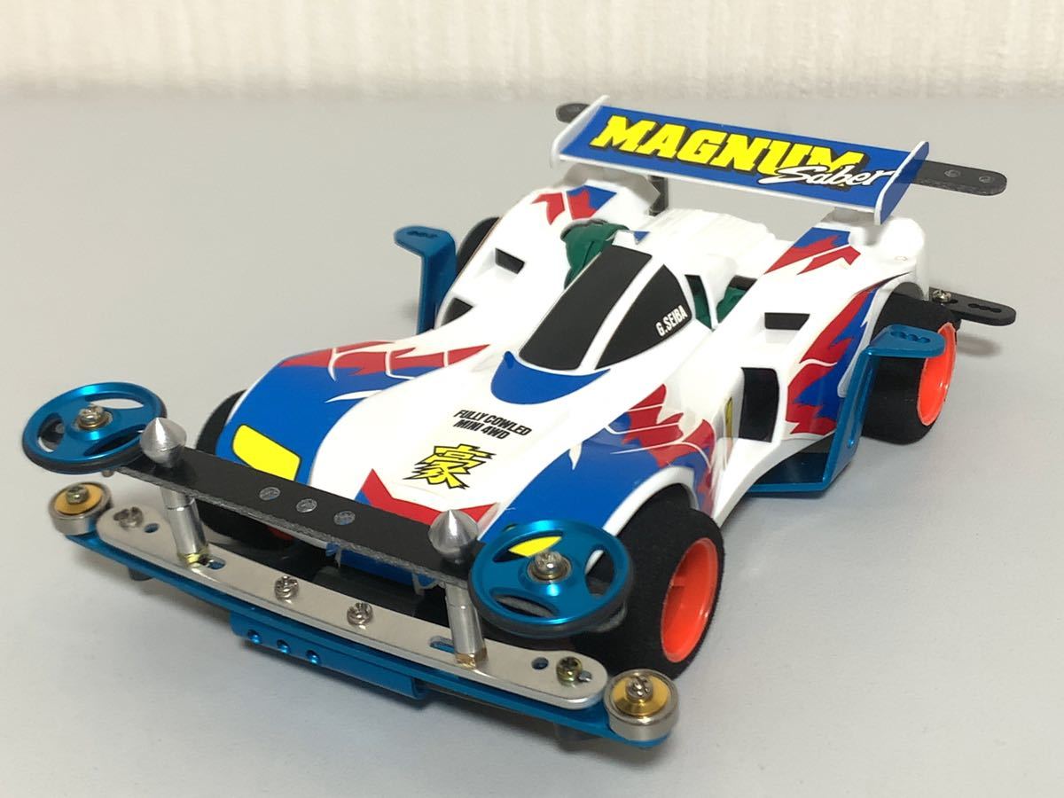 1円スタート タミヤミニ四駆 マグナムセイバー 完成品 モーター ミニ四 