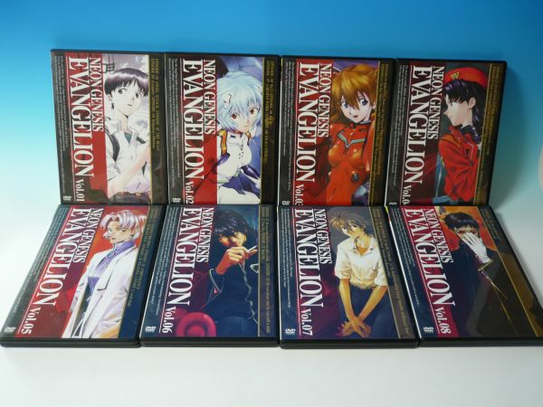DVD 新世紀エヴァンゲリオン 全8巻セット Vol.1～Vol.8 おまけ付