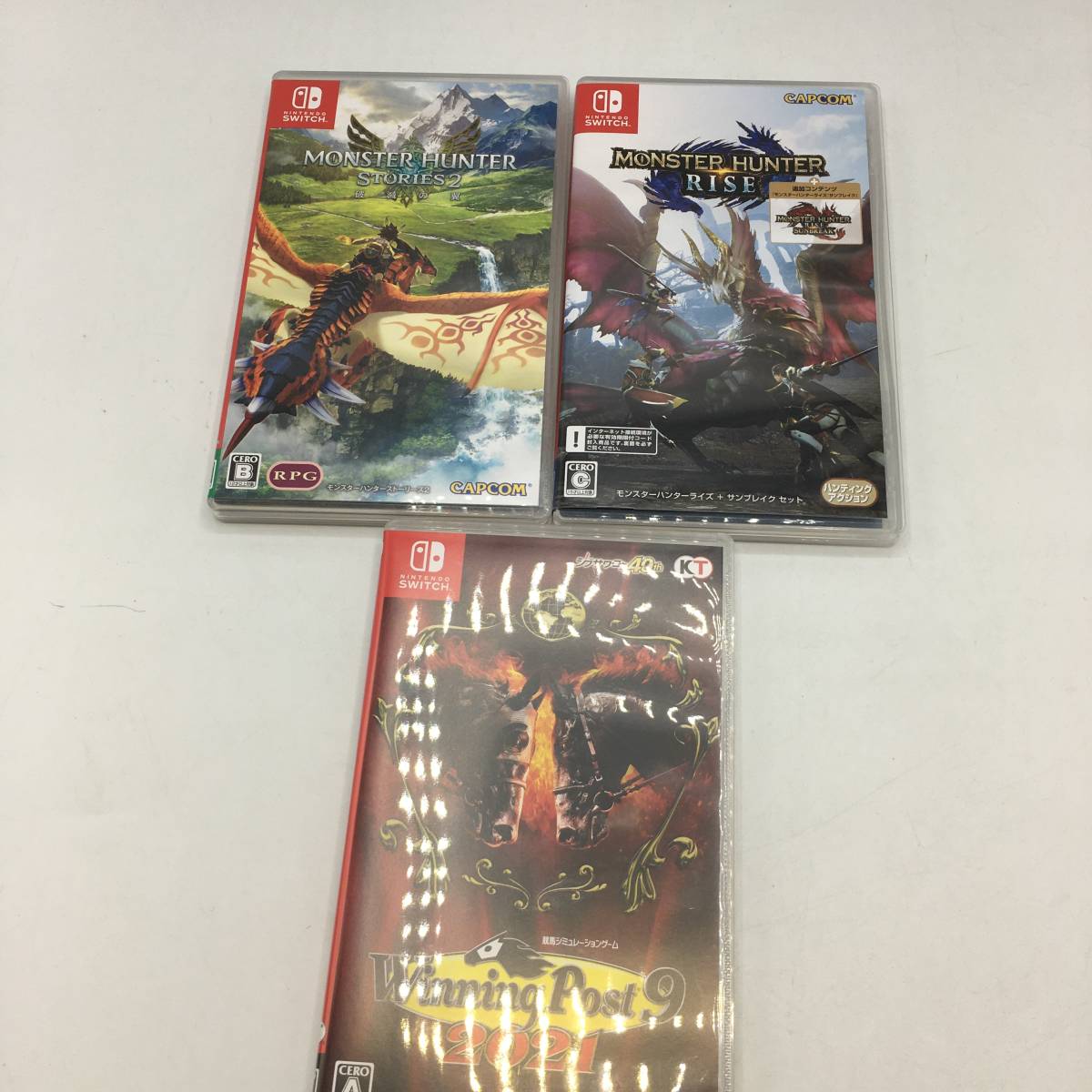 【本物保証，2026】 9737 1円 switch ソフト 3本セット / モンスターハンター ライズ ストーリーズ2 / ウィニングポスト 9 2021 品(ニンテンドースイッチソフト)｜売買されたオークション情報、yahooの商品情報をアーカ ニンテンドースイッチソフト