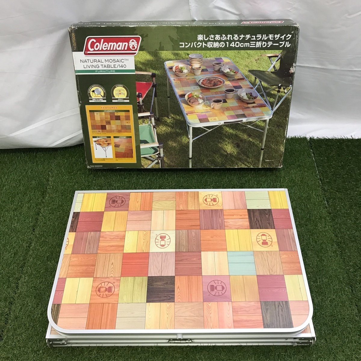 Coleman コールマン ナチュラルモザイクリビングテーブル テーブル 0
