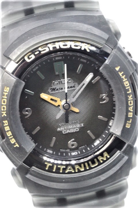 CASIO】G-SHOCK GIEZ GS-500BL-1BT TITANIUM JAPAN K デジアナ 中古品 