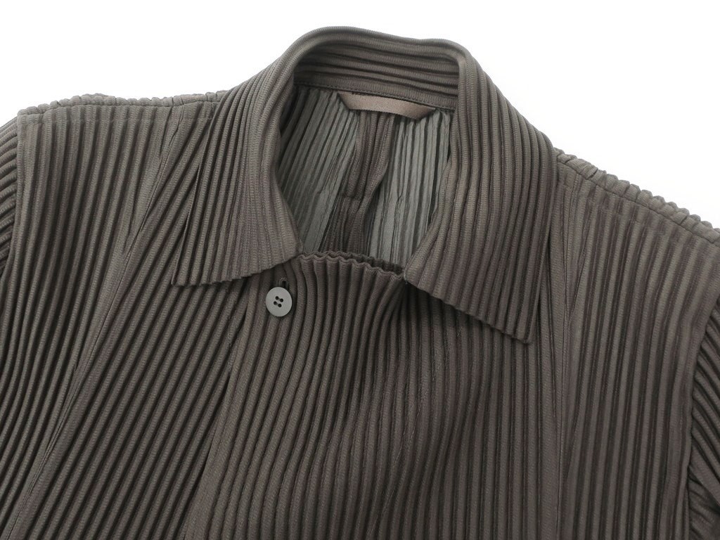 issey miyake homme plisse ダークブラウン ジャケット issey miyake homme plisse ダークブラウン ジャケット