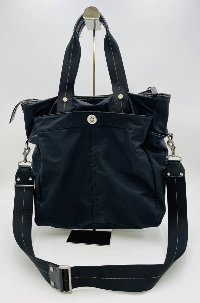 【現状品】COACH/コーチ ショルダーバック ブラック 肩掛け メンズ＆レディース 