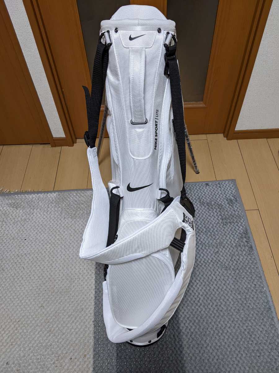 新品 NIKE ナイキ スポーツライト スタンドキャディバッグ 白 9型 47