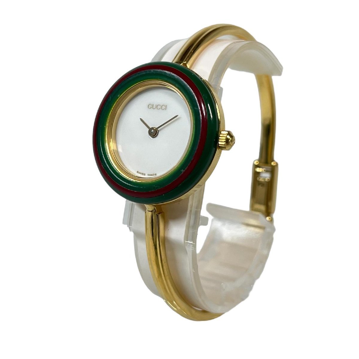 GUCCI 1円□稼働□正規品【グッチ】QZ 11/12.2 ラウンド バングル 