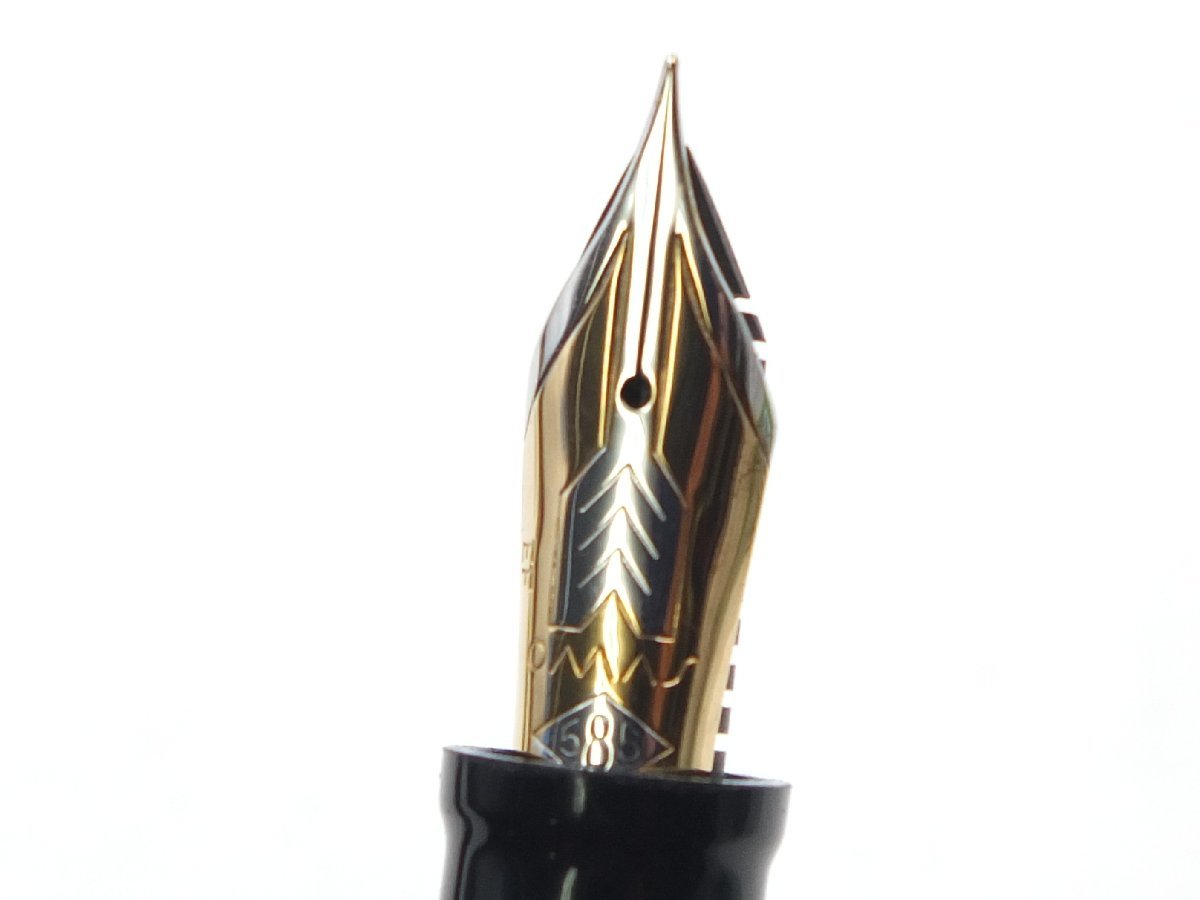 【z17441】中古・良品 OMAS オマス 万年筆 557‐F 黒 文具用品 筆記用具 格安スタート