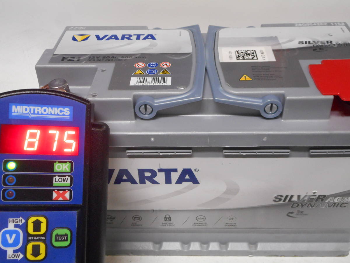 F21 Silver Dynamic AGM Varta VARTA 80Ah Battery - 0 12V A6 1 Car 