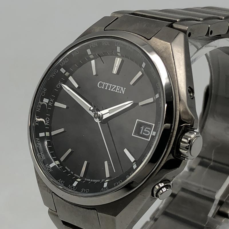 中古】CITIZEN シチズン ATESSA H149-S118921 ブラック 腕時計 