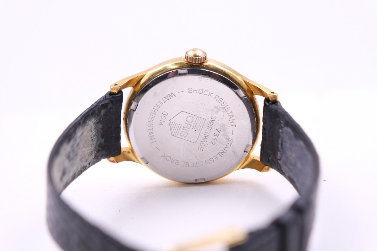 z17226】ORIS オリス 7312 スモセコ 手巻き ホワイト文字盤 腕時計