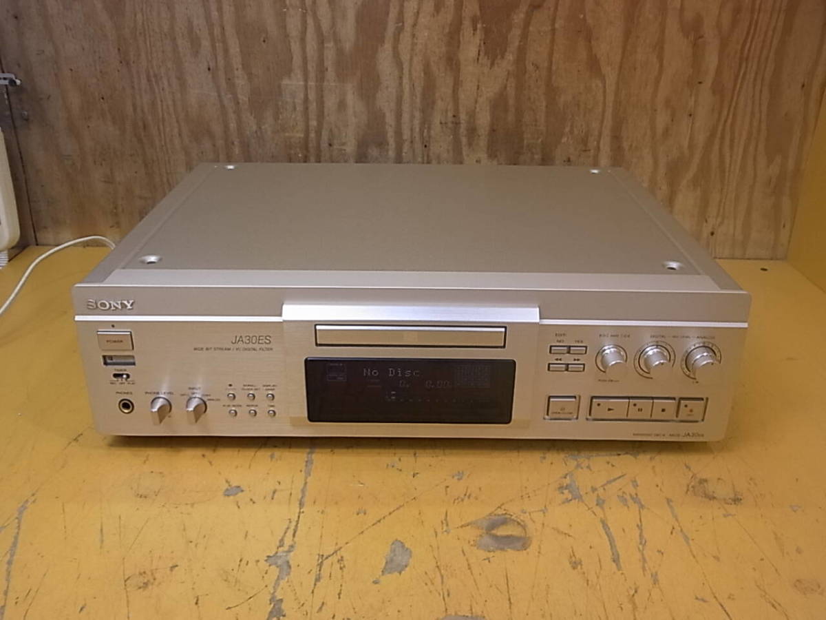 □W/109☆ソニー SONY☆MDプレーヤーデッキ☆MDS-JA30ES☆ジャンク MDS-