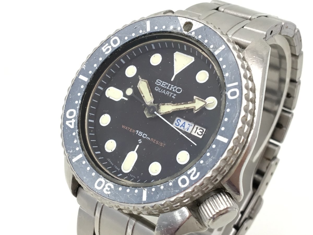 SEIKO ダイバーズ 7548-7000 クォーツ 腕時計 メンズ ジャンク 中古