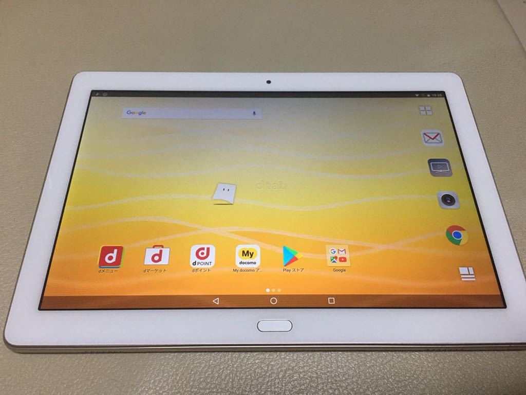 docomo dtab d-01K ゴールド 美品 HUAWEI - 902 SIMフリーdocomo dtab