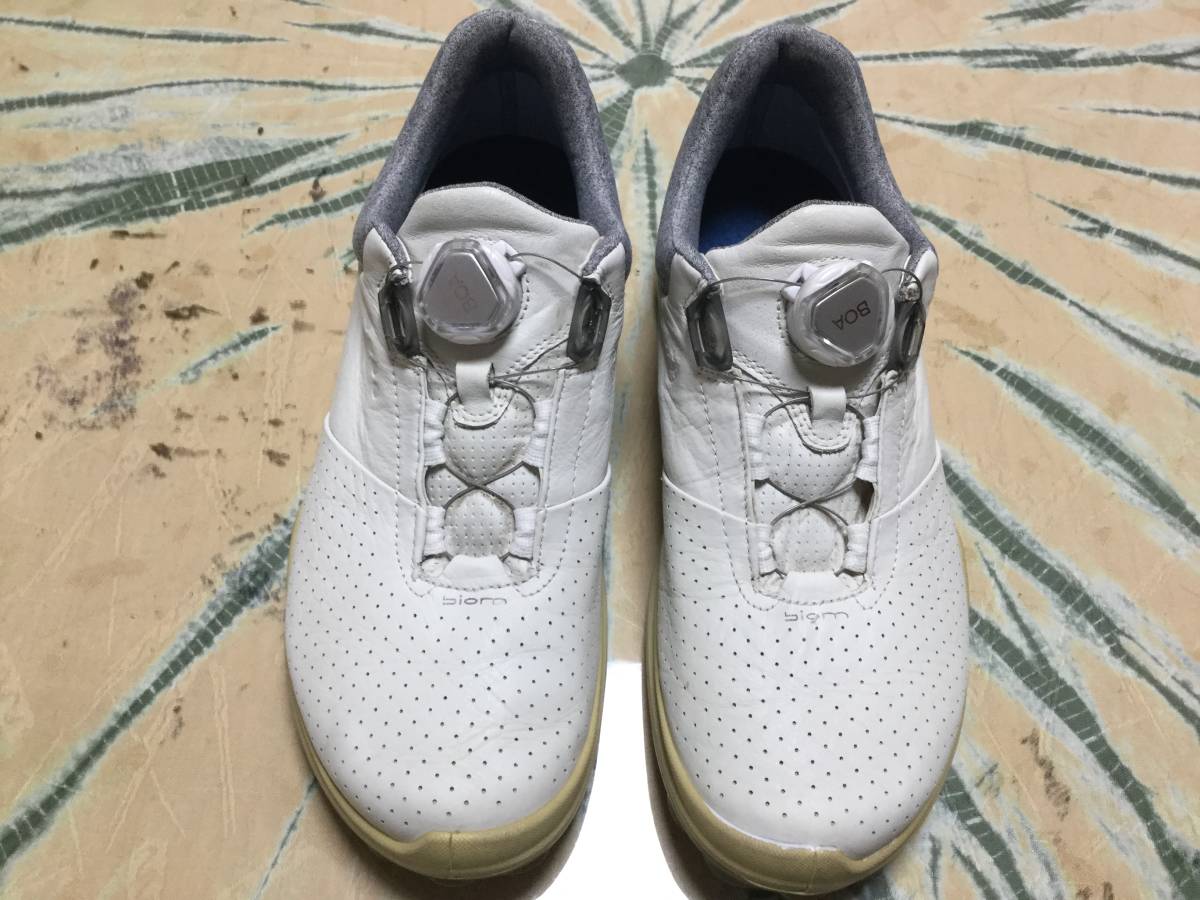 【得価，SALE】 ecco エコー BIOM HYBRID 3 BOA ゴルフシューズ ホワイト 39(24.5cm)｜売買されたオークション情報、yahooの商品情報をアーカイブ公開 - オークファン 24.5cm