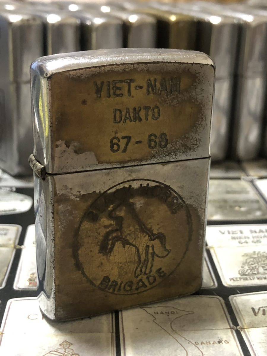 ベトナムZIPPO】本物 1967年製ベトナムジッポー「第一騎兵師団」当時物 
