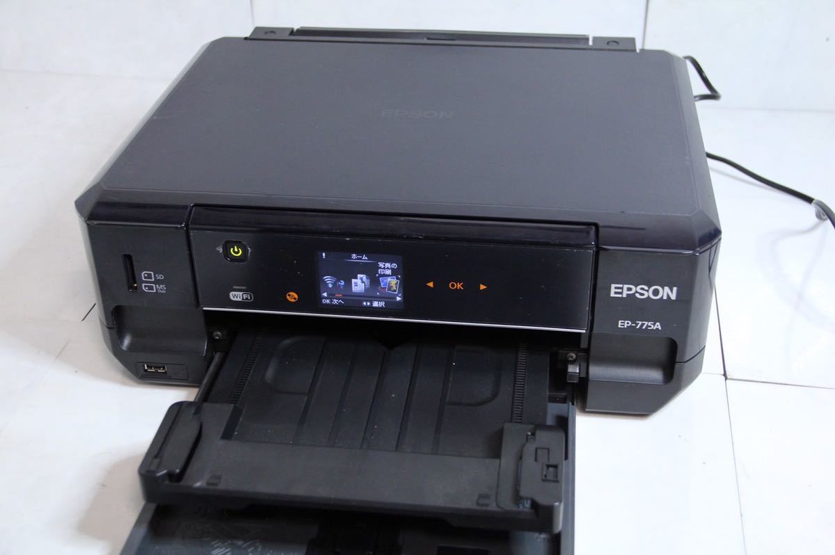 ○エプソン EP-775A インクジェットプリンター 通電・印刷OK