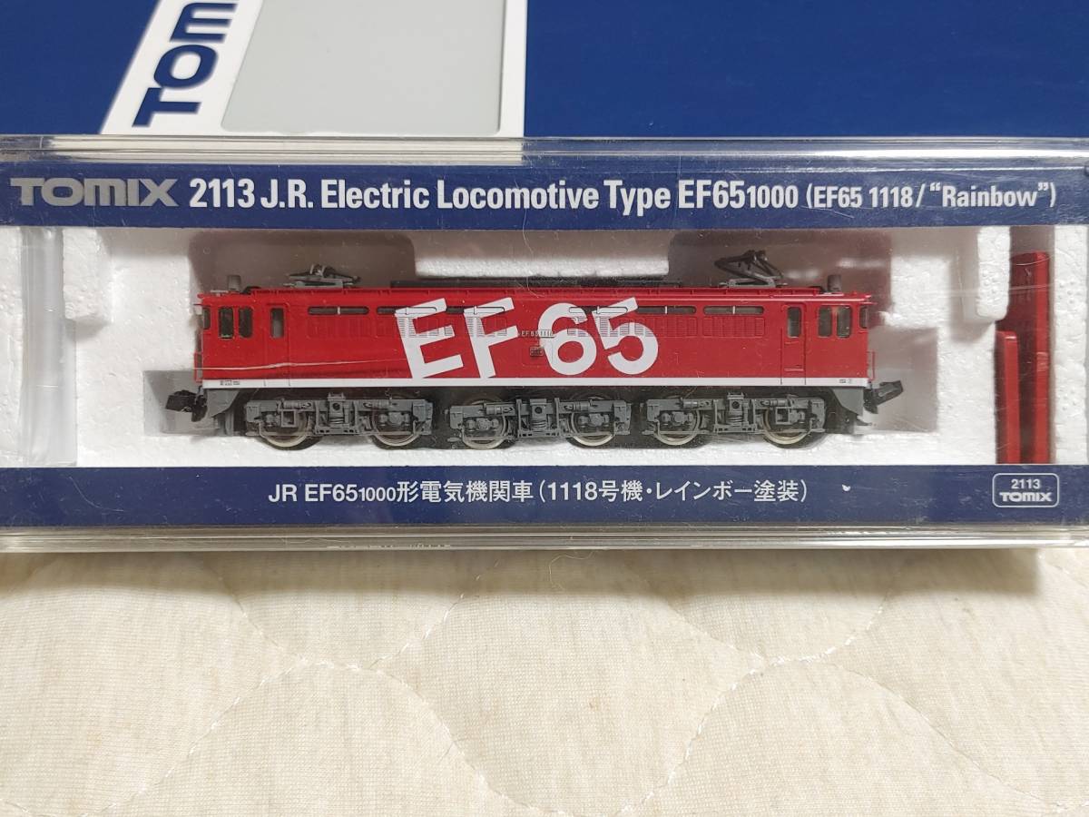 TOMIX 2113 2115 JR EF65 1000形(1118号機・レインボー塗装) 国鉄 ED