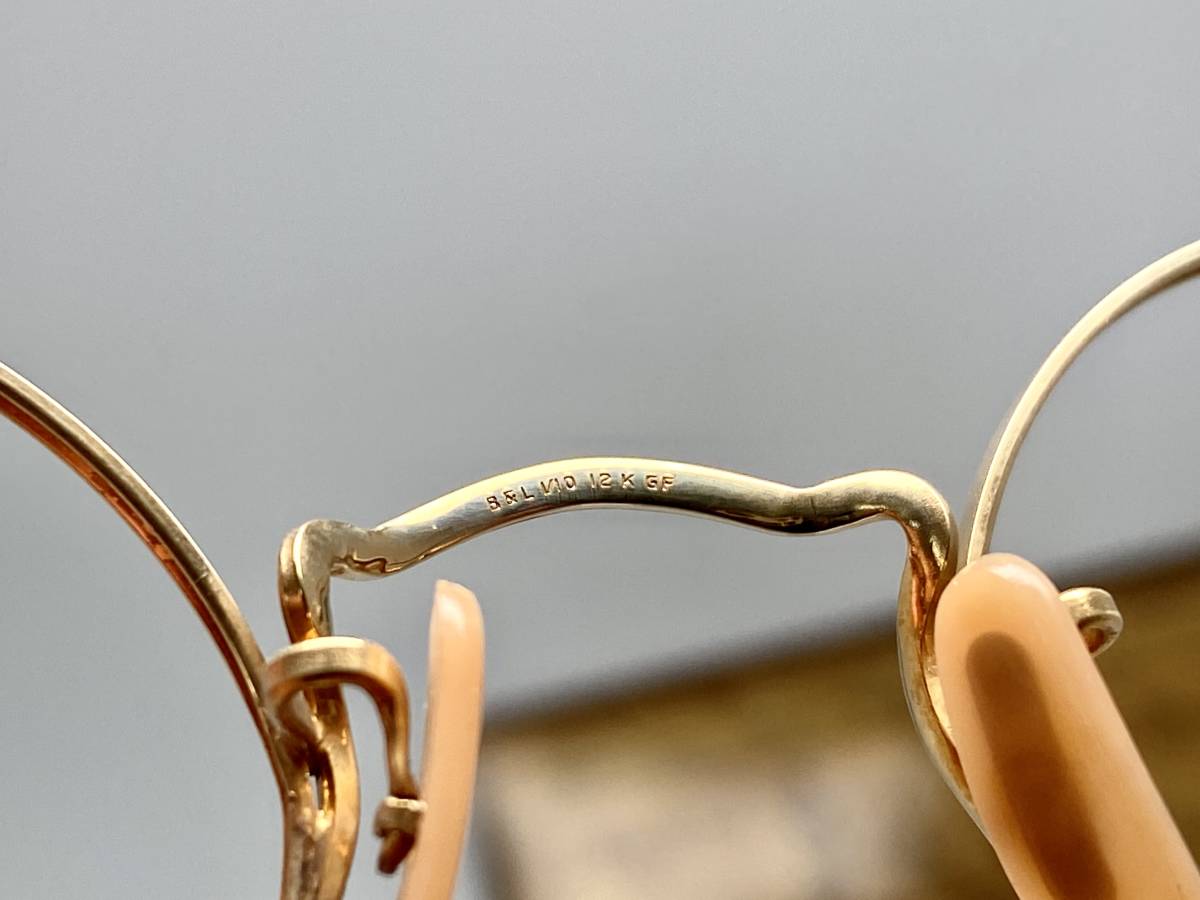 デッドストック☆B&Lボシュロム ARISTA BERWYN FRAME 1/10 12K GF 金 