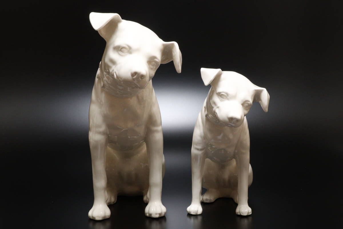 ビクター犬 Victor 置物 ニッパー ビクター 陶器 犬 ニッパー犬 日本 