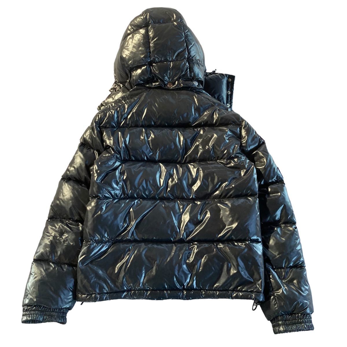 レア MONCLER モンクレール ダウンジャケット 0 ブラック ワッペン 