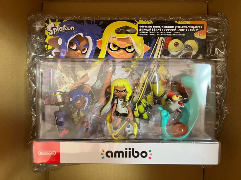  amiibo トリプルセット インクリングイエロー オクトリングブルー コジャケ スプラトゥーンシリーズ switch 任天堂(ニンテンドースイッチアクセサリー)｜売買されたオークション情報、yahooの ニンテンドースイッチアクセサリー