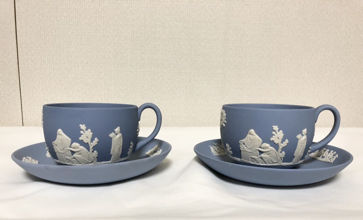 WEDGWOOD ウェッジウッド ジャスパー カップ&ソーサー 2客