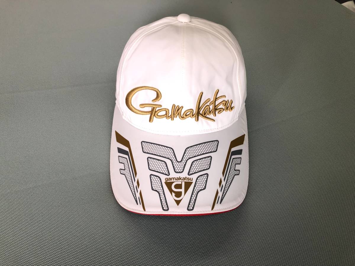 ☆ がまかつ フィッシングレインキャップ♪ ホワイトL 超美品♪ がま磯