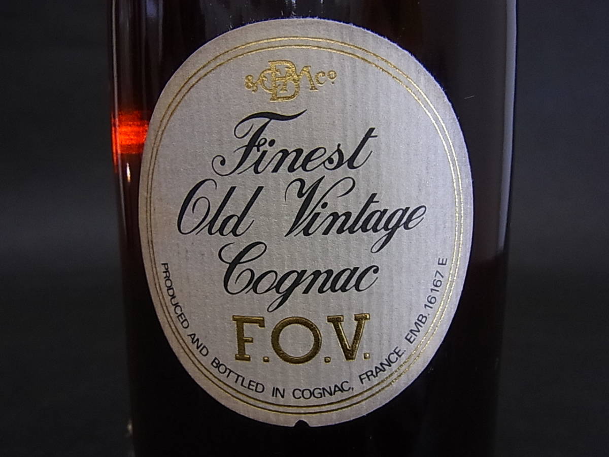 1円～ [未開栓古酒]希少 FOV Finest Old Vintage Cognac ファイネスト
