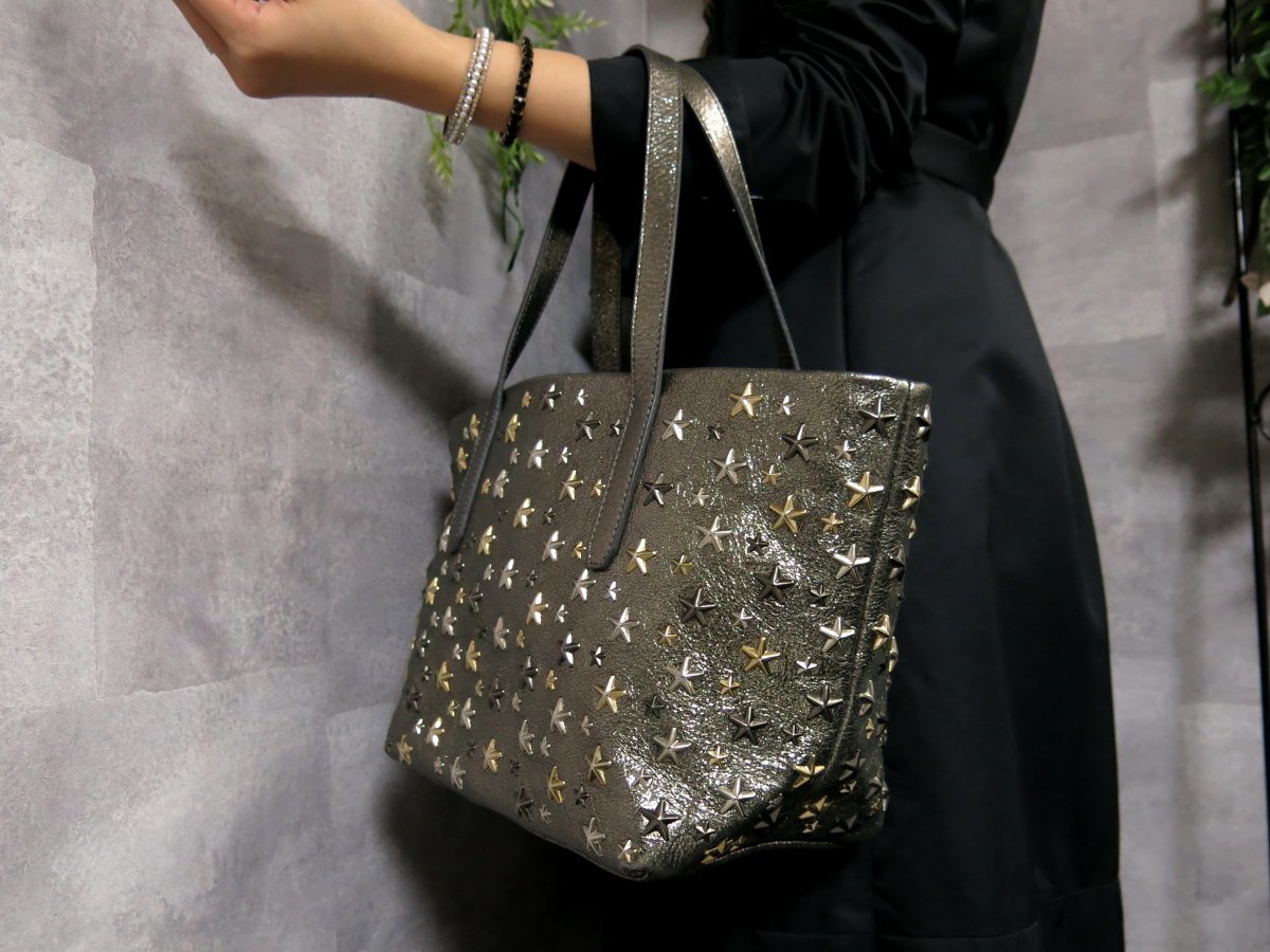 超美品○JIMMY CHOO ジミーチュウ○ソフィア○スタースタッズ 