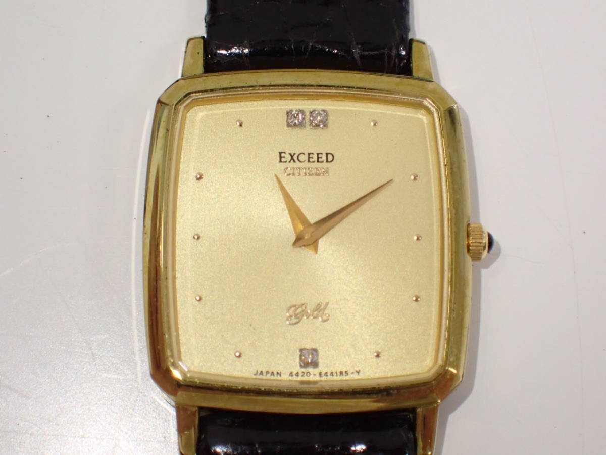 UH178 動作未確認 CITIZEN シチズン EXCEED エクシード GOLD ゴールド 
