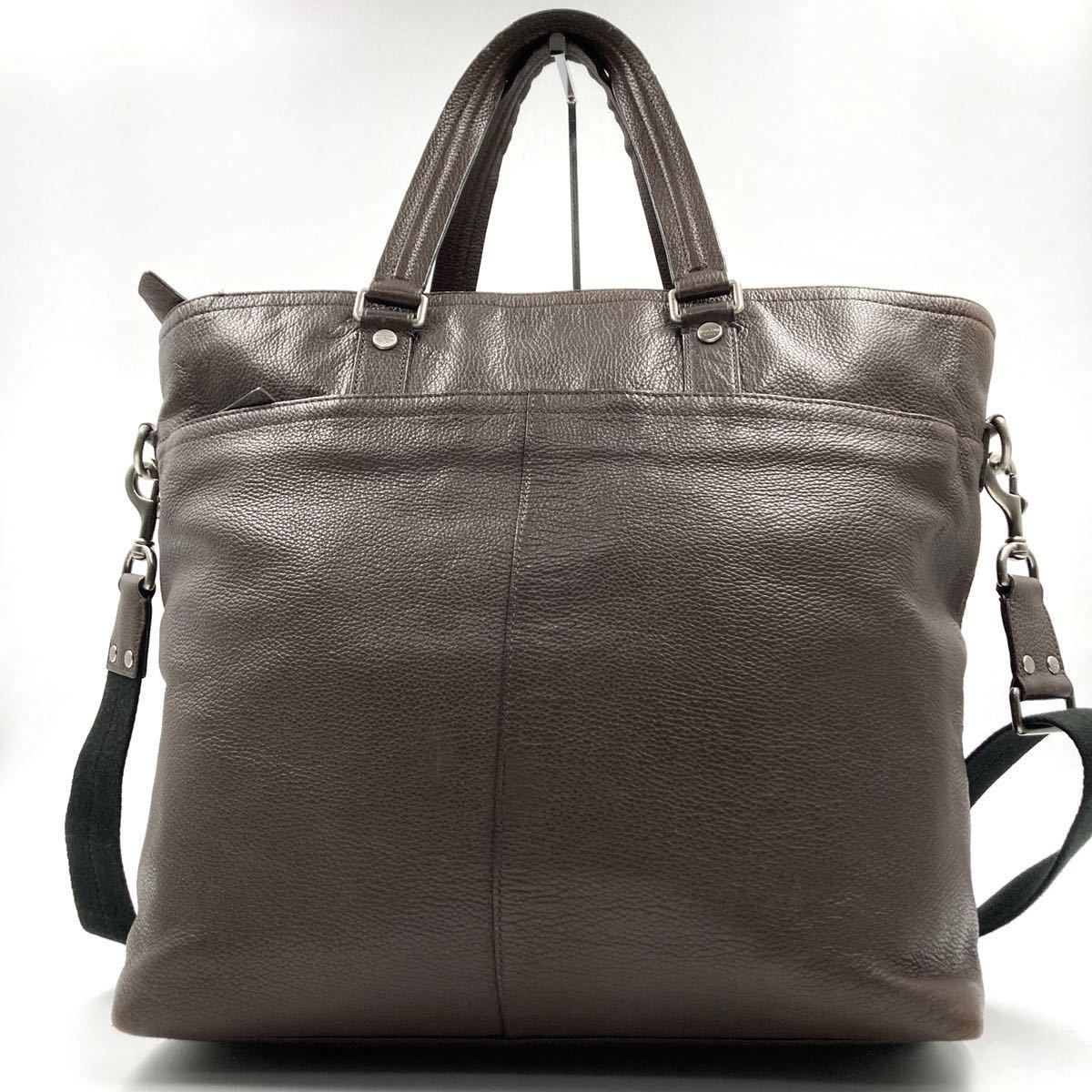 1円 COACH コーチ トートバッグ 2way ショルダーバッグ メンズ 
