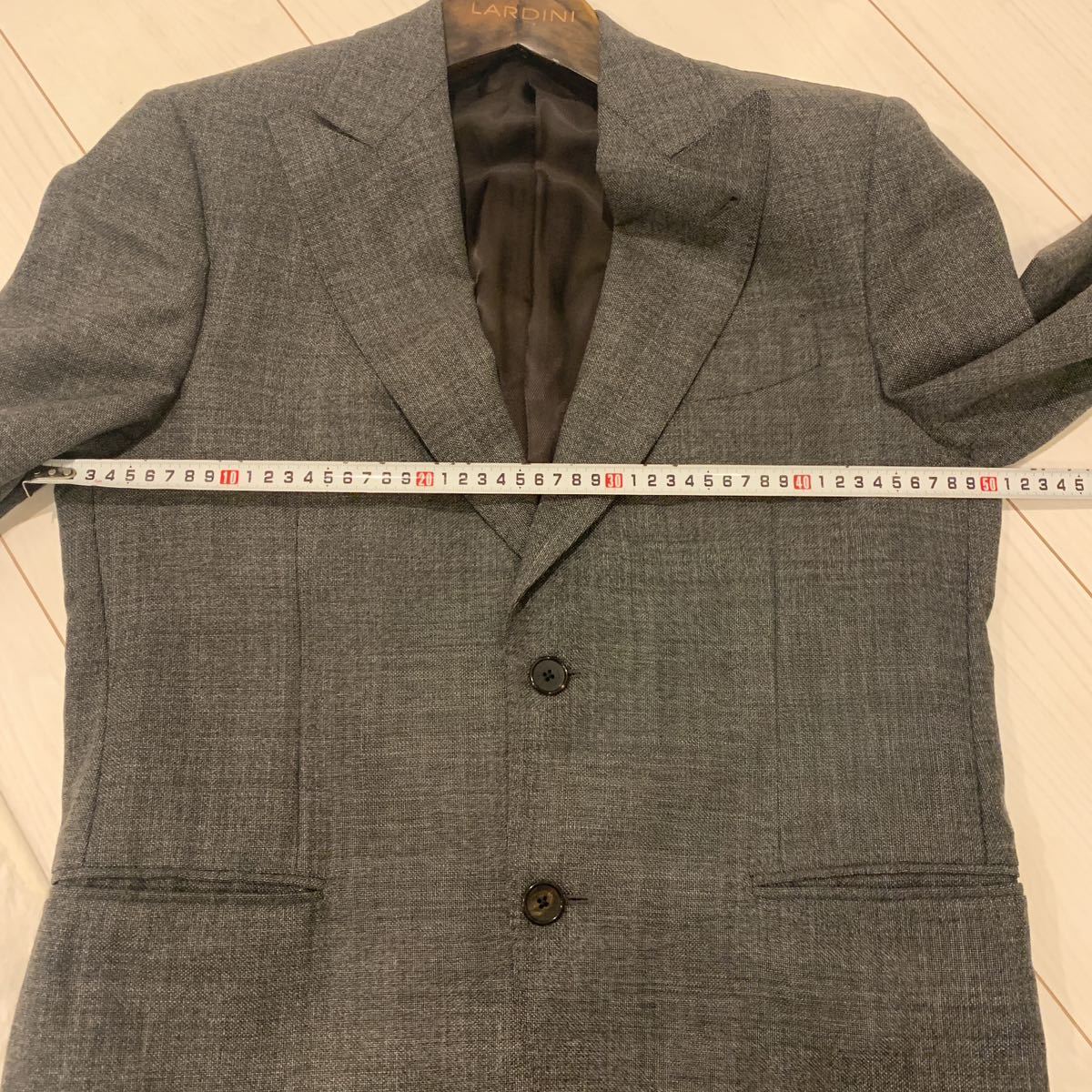 ラルディーニ イタリア製LARDINI ピークドラペルジャケットグレー 系48 