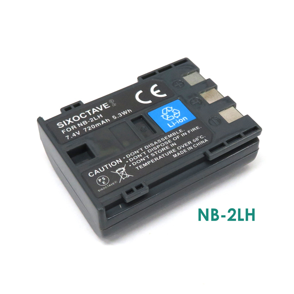 vhbw 2x batteria compatibile con Canon PowerShot S70, S80, S50, S60, G7, G9, S40, S45, S30 videocamera camcorder (600mAh, 7,2V, Li-Ion