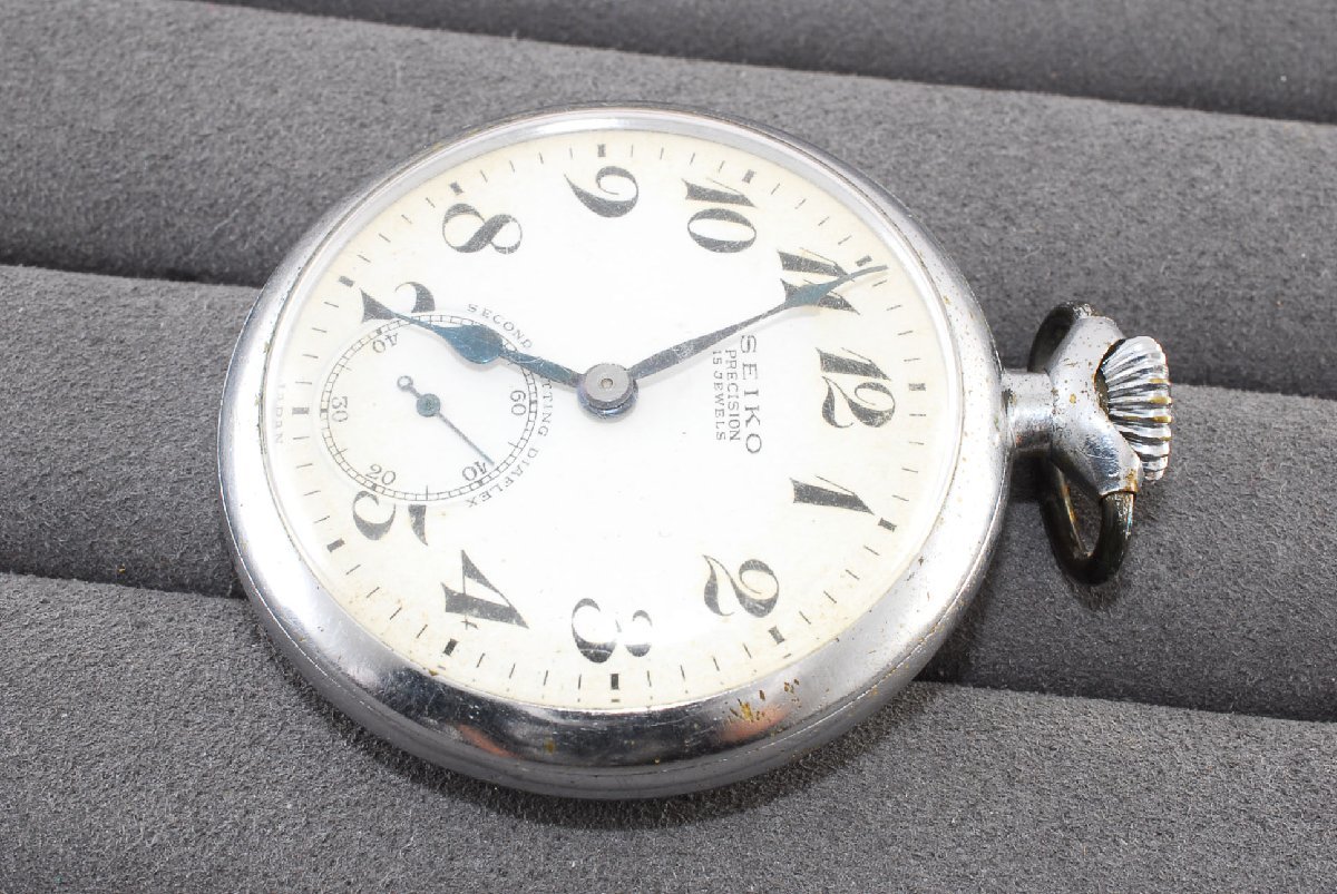 稼動品 セイコー PRECISON 15石 懐中時計 手巻き レディース SEIKO