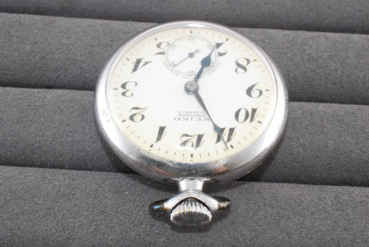稼動品 セイコー PRECISON 15石 懐中時計 手巻き レディース SEIKO