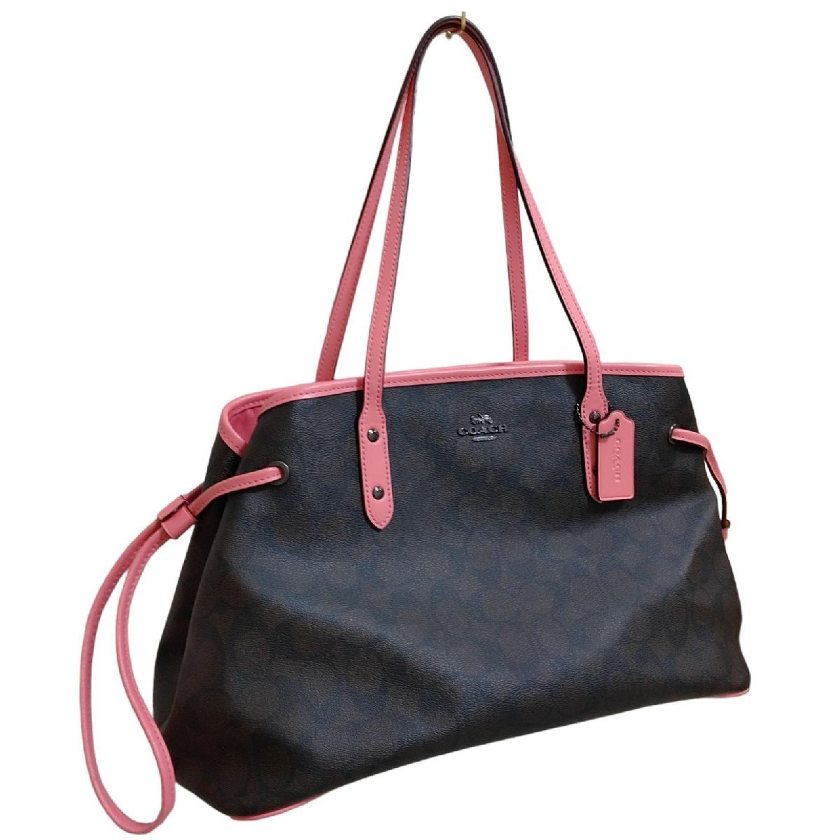 セール，低価】 COACH コーチ 2way ハンドバッグ ショルダーストラップ 