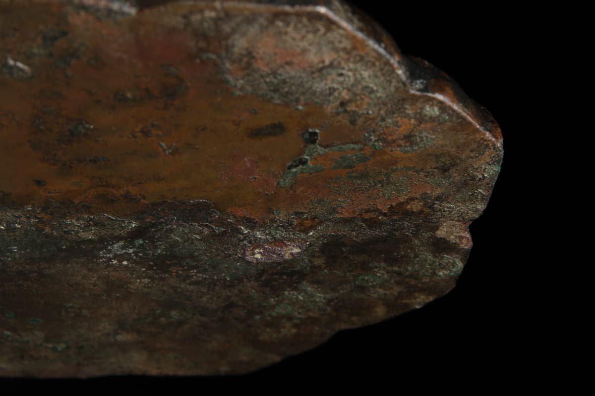 ED629 時代物 古鏡・八稜鏡・八角花鳥銅鏡 外径13.5cm 重519g・