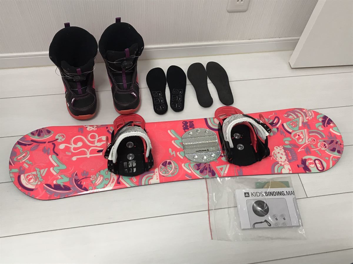 スノーボード3点セット K2 grom pack 100cm 子供用 キッズ(子ども用  