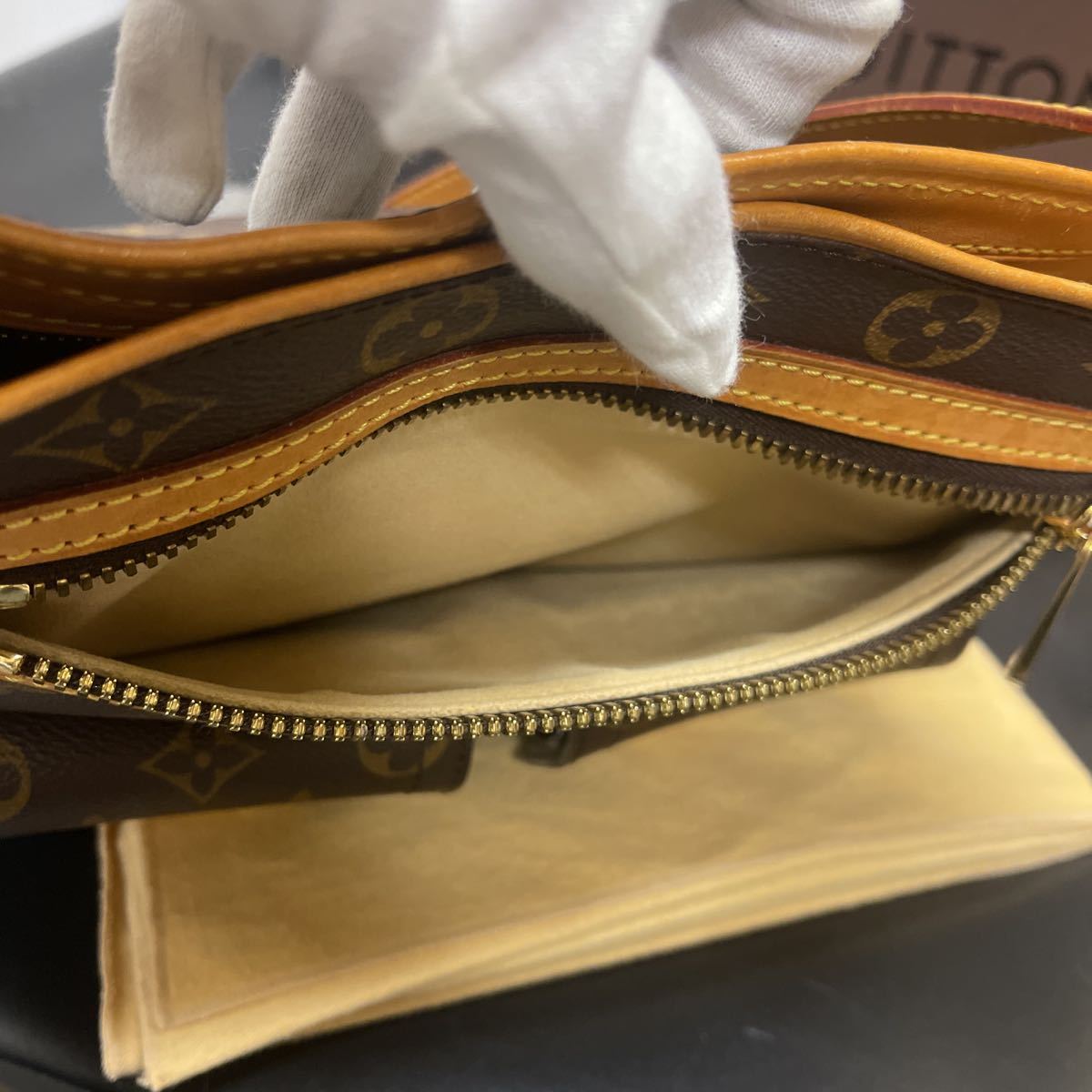 1円スタート】美品 LOUIS VUITTON ルイ ヴィトン モノグラム ハドソン 