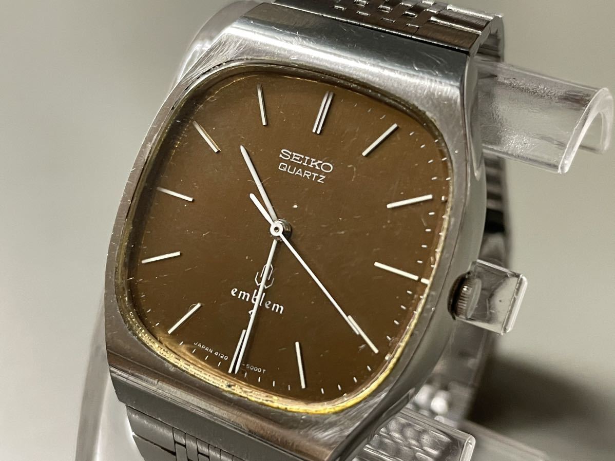 1円〜☆メンズ腕時計 SEIKO セイコー emblem エンブレム 4120-5000
