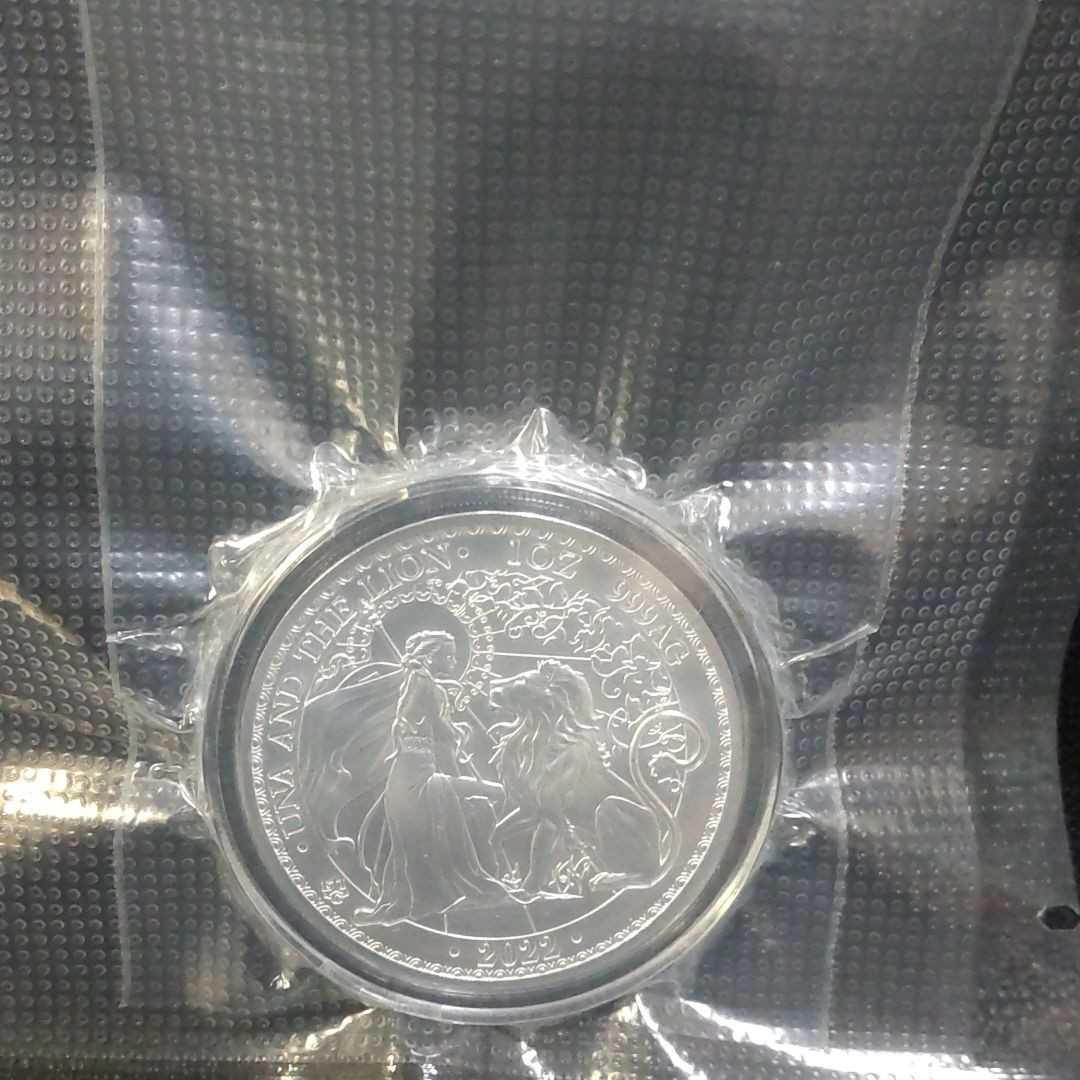 セントヘレナ ウナとライオン 1オンス 2022年 純銀 銀貨 1oz 1ポンド 3